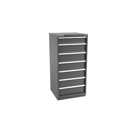 Champion Tool Storage Modular Tool Cabinet, 7 Drawer, Dark Gray, Steel, 28 in W x 28-1/2 in D x 59-1/2 in H S27000702ILCFTB-DG